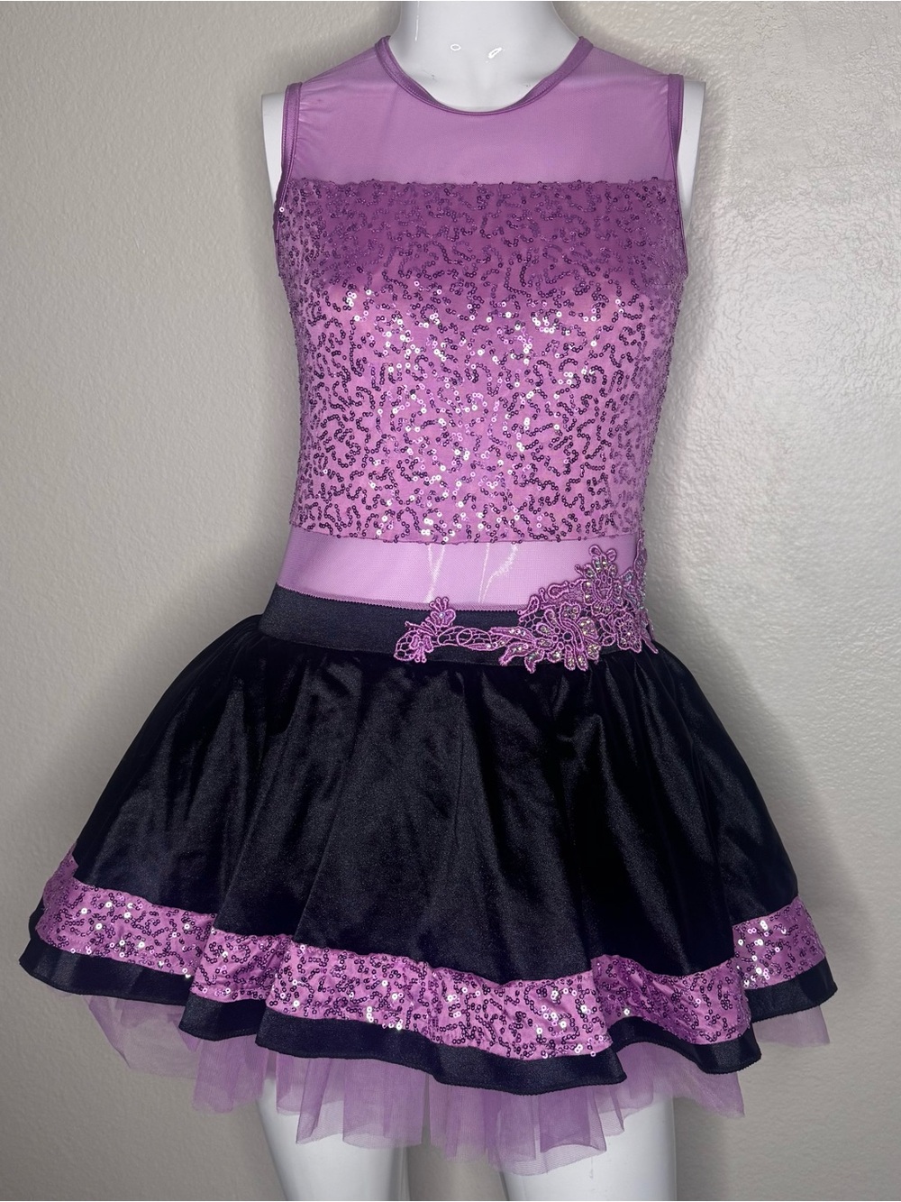 Weissman Lavender Sequin Dance Costume